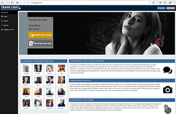 Transgender chat on desktop or mobile